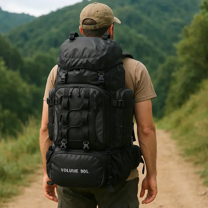 Lightweight 90L Water Resistant Hiking Backpack