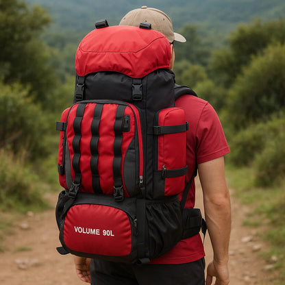 Lightweight 90L Water Resistant Hiking Backpack