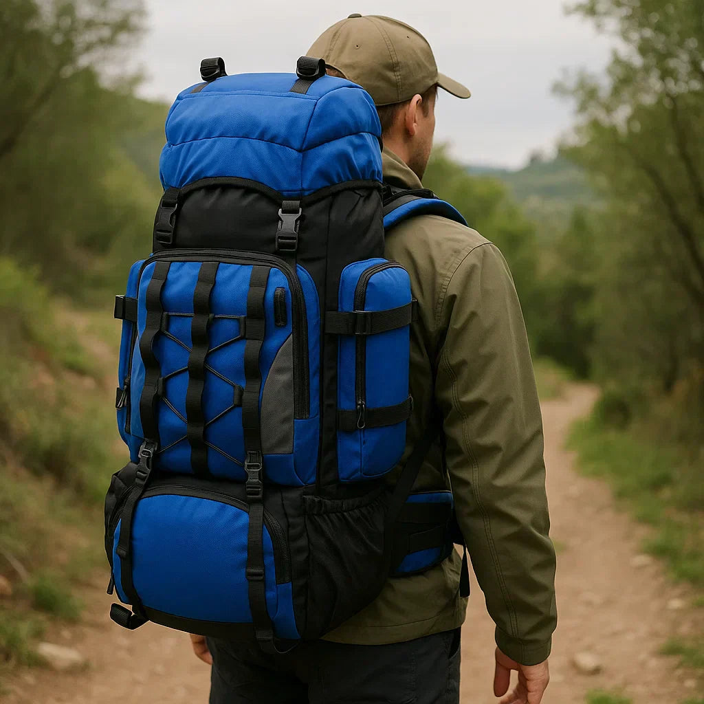 Lightweight 90L Water Resistant Hiking Backpack
