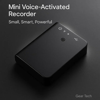 Compact Digital Voice Recorder With Auto Start