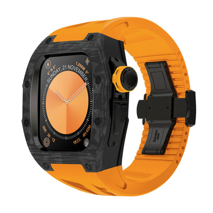 Premium Carbon Fiber Watch Upgrade Kit with Metal Trim