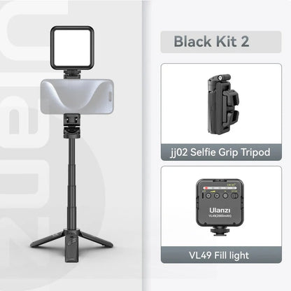 Portable Bluetooth Selfie Stick with 360° Rotation Holder