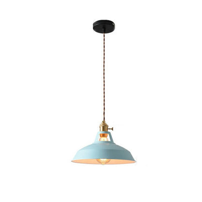 Vibrant Color Metal Drop Pendant Light Fixture