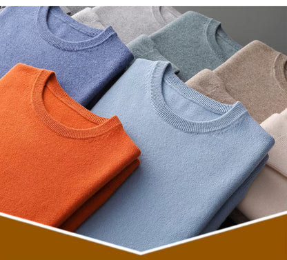Premium Men's Merino Wool Crew Sweater