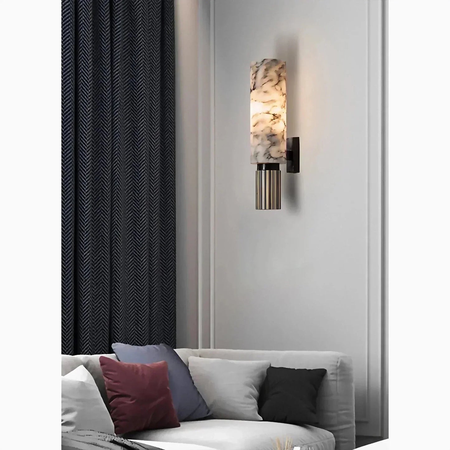 Modern Dimmable Marble Wall Light Fixture