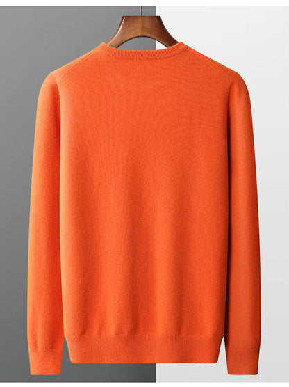 Premium Men's Merino Wool Crew Sweater