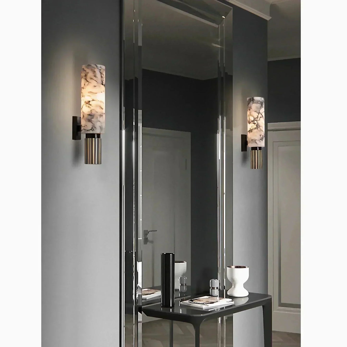 Modern Dimmable Marble Wall Light Fixture