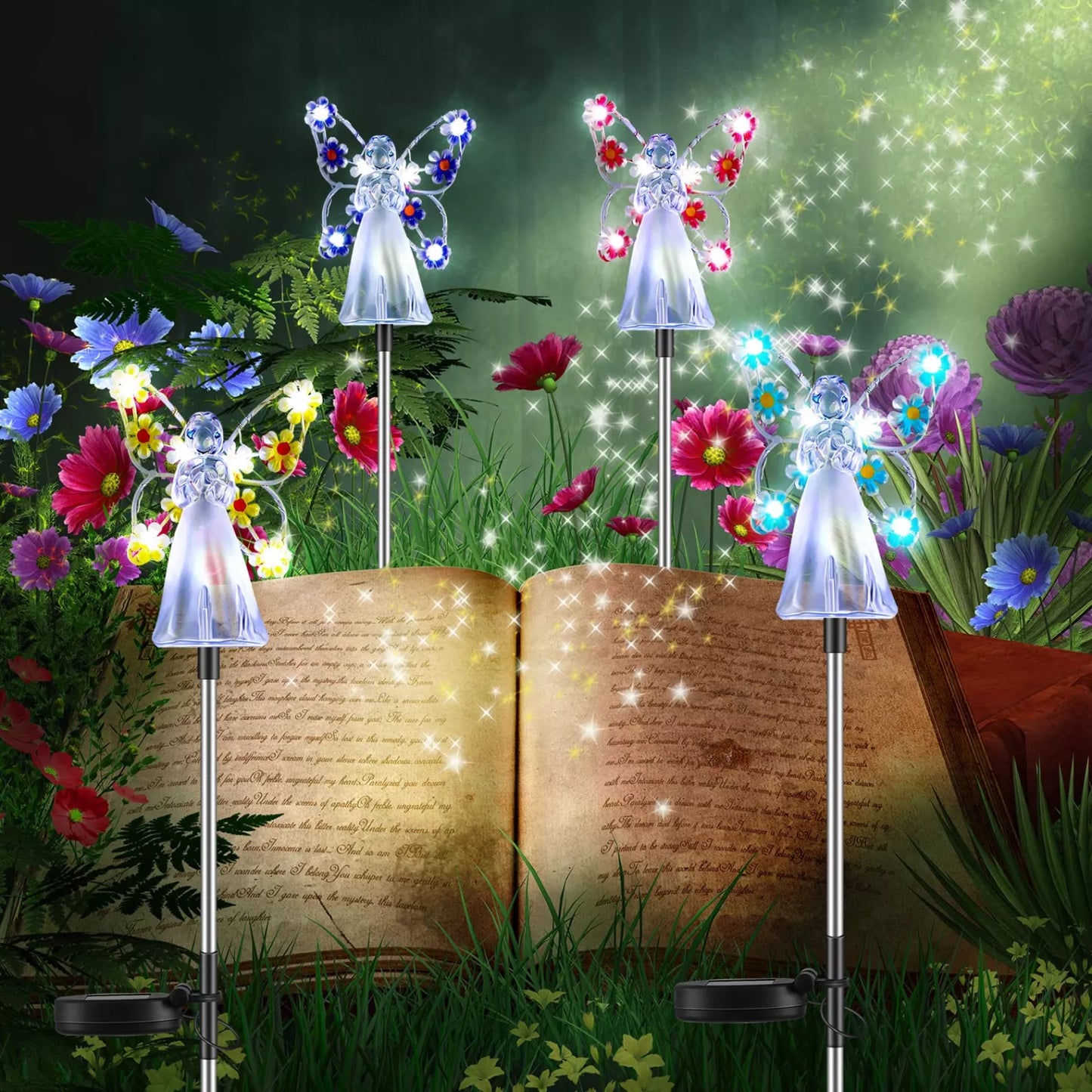 Bright Solar LED Garden Lamp