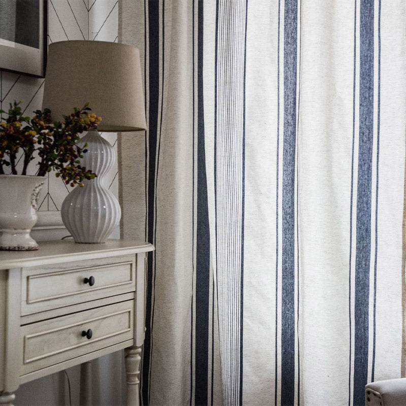 Dark Grey and Beige Thermal Blackout Curtains
