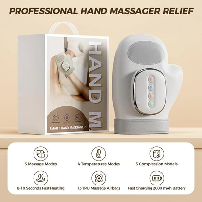 Relaxing Hand Massager With Heat Therapy Wrap