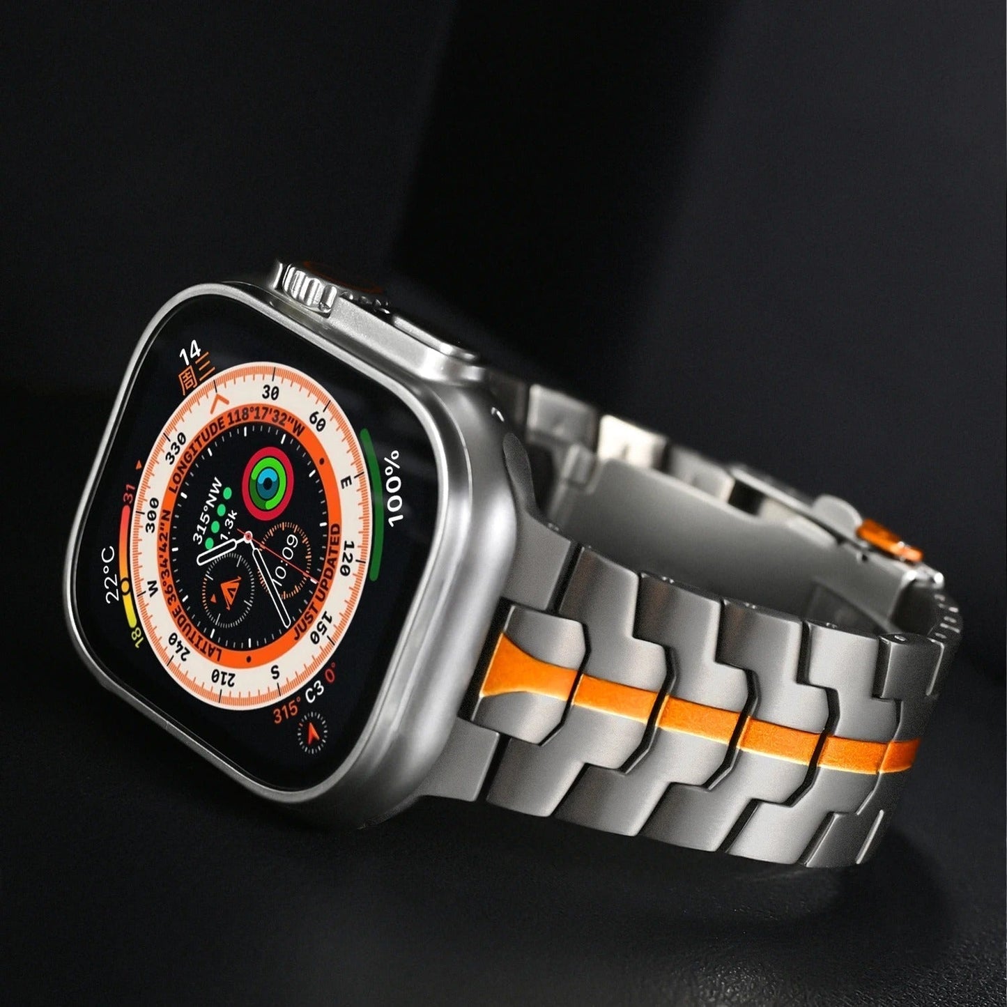 Durable Metal Apple Watch Strap with Secure Buckle