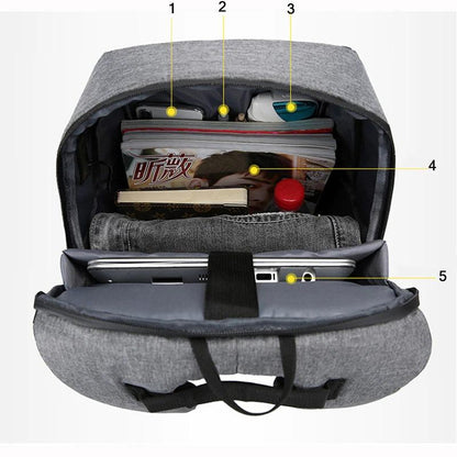 Waterproof Hiking Backpack With USB Charger 15.6 Inch Laptop