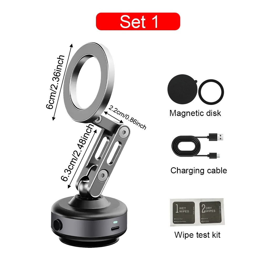Strong Magnetic Car Phone Mount With Adhesive Base