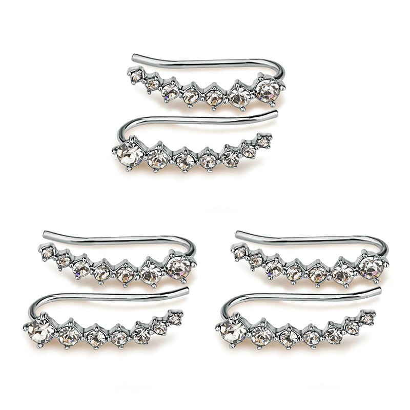 Sparkling Diamond Stud Earrings