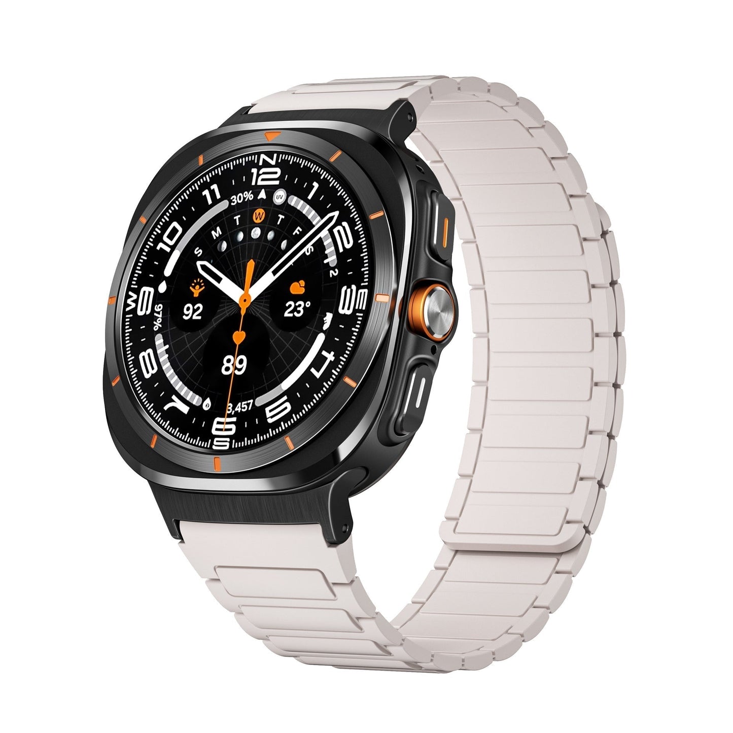 Flexible Magnetic Silicone Strap for Samsung Watch 7 Ultra