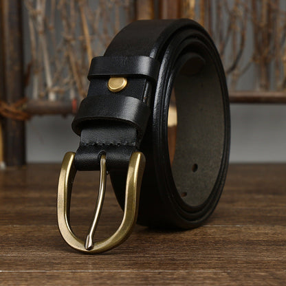 Genuine Leather Men's Classic Belt