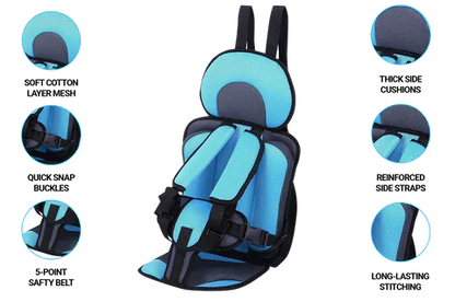 Compact Baby Car Seat Portable Travel Booster