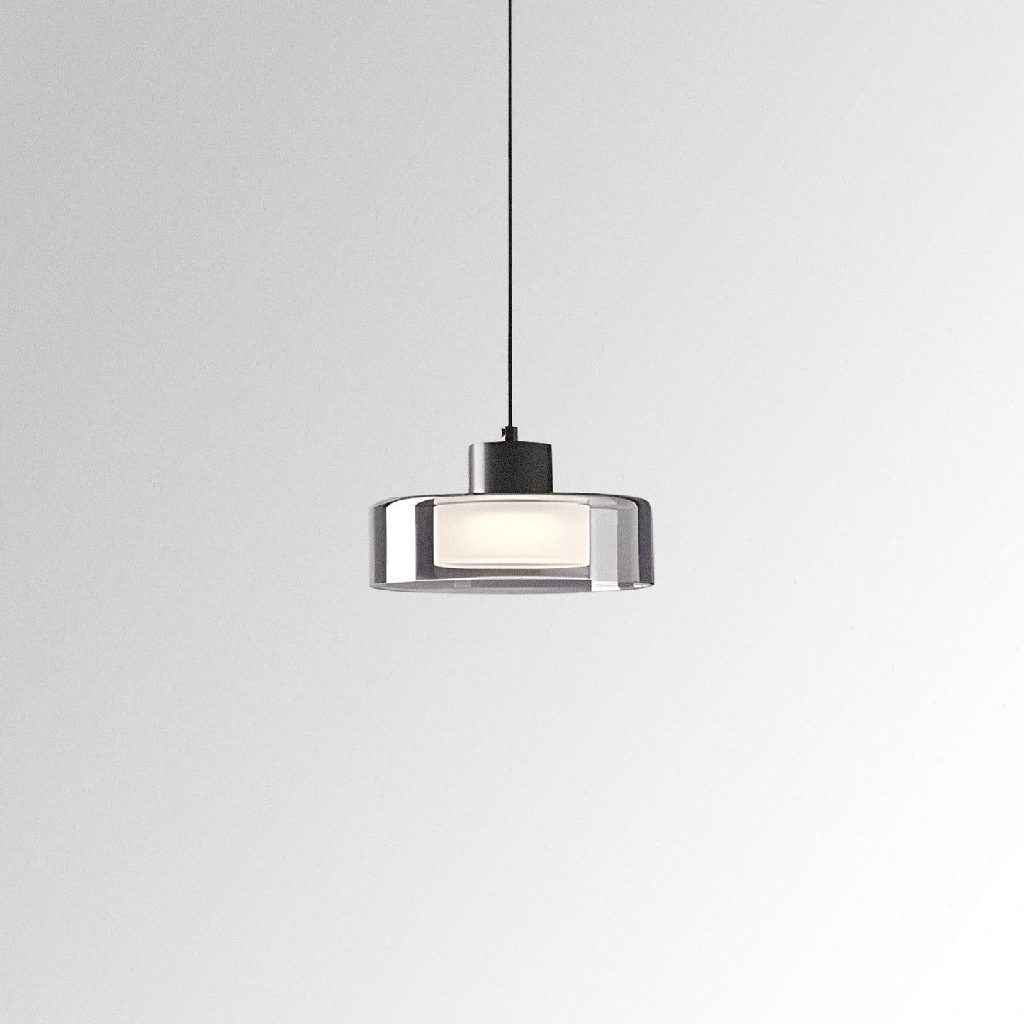 Sleek Clear Glass Hanging Lamp - Lusomart