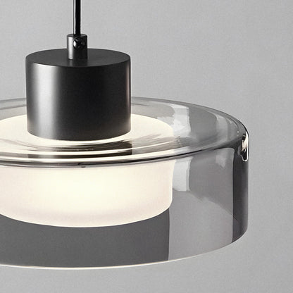 Sleek Clear Glass Hanging Lamp