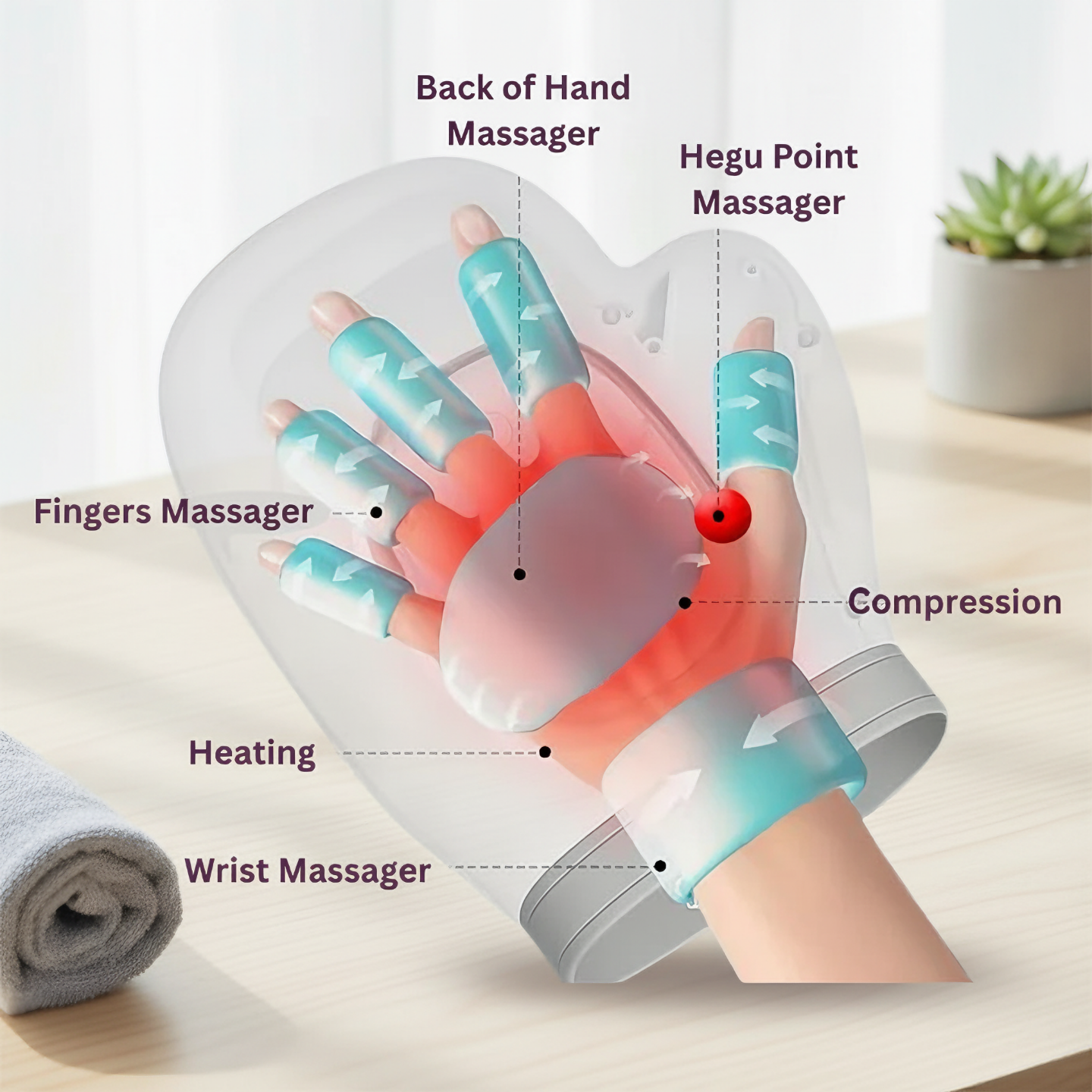 Therapeutic Hand and Wrist Massage Tool