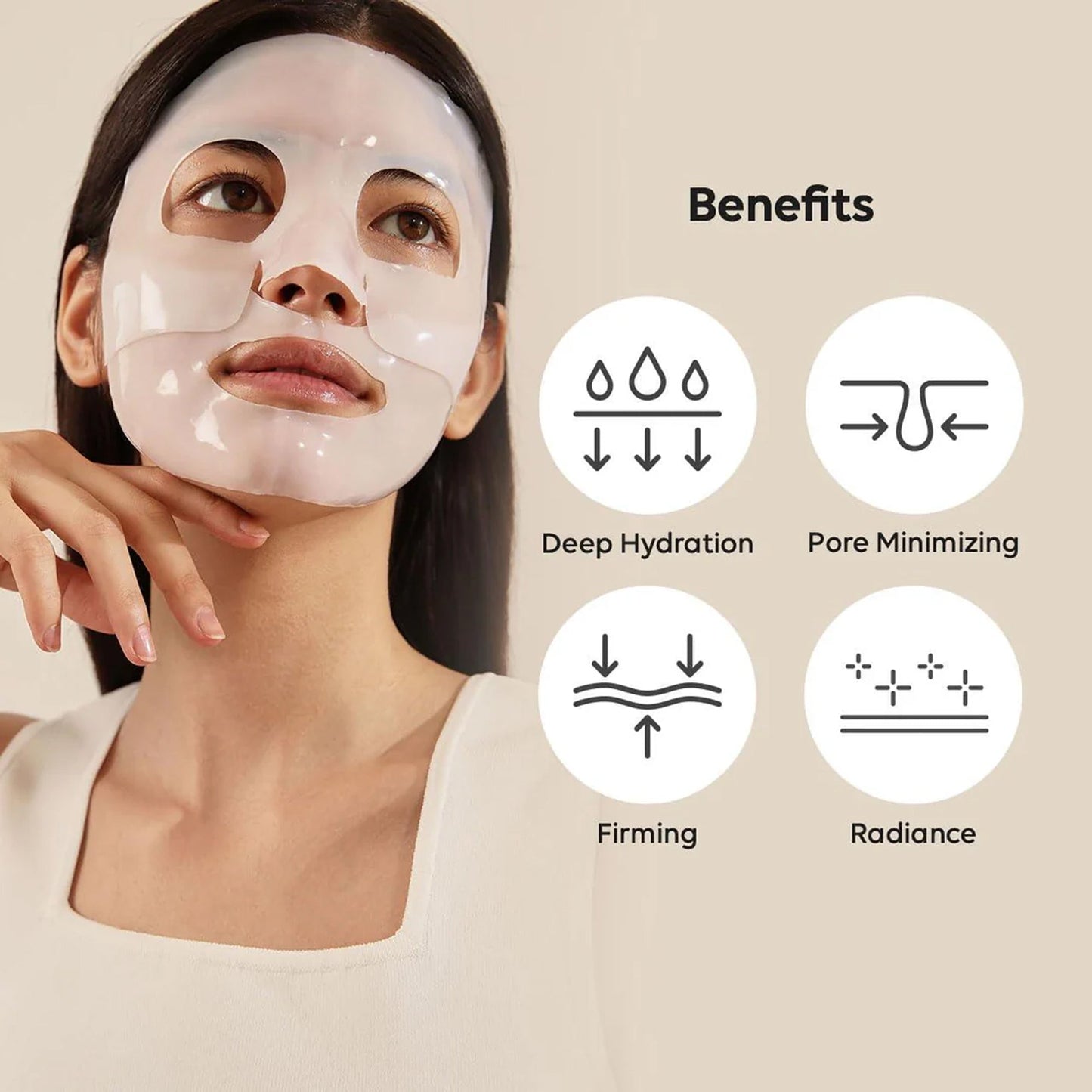 Natural Collagen Face Mask for Daily Hydration Glow