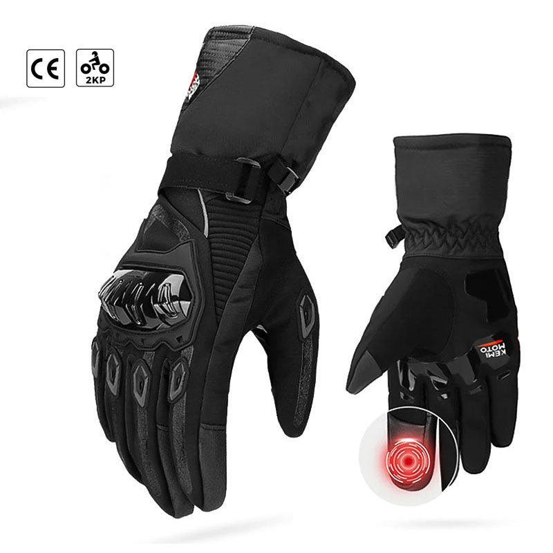 Warm Waterproof Motorcycle Gloves for Cold Weather
