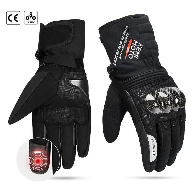 Warm Waterproof Motorcycle Gloves for Cold Weather