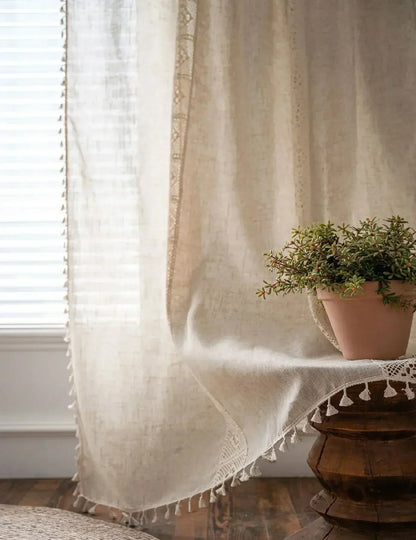 Lightweight Semi Sheer Window Curtain For Gentle Sunlight