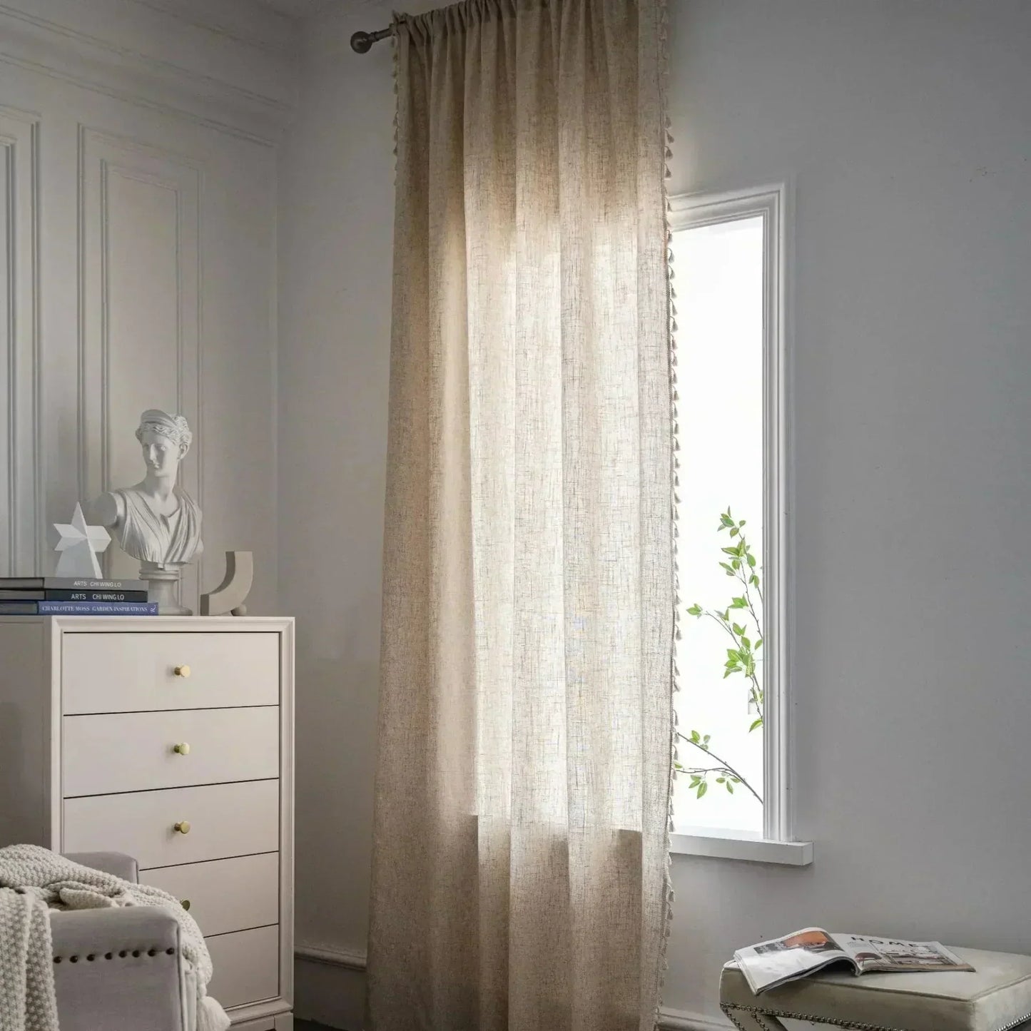 Lightweight Semi Sheer Curtain With Soft Flowing Fabric