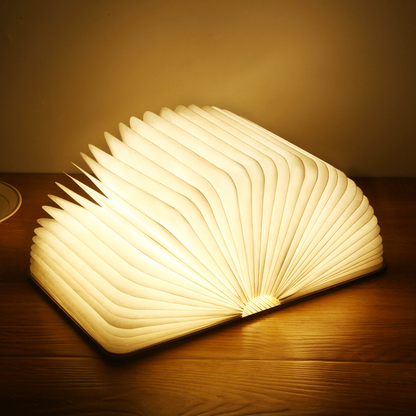 Portable Wooden LED Reading Light for Bedside Use