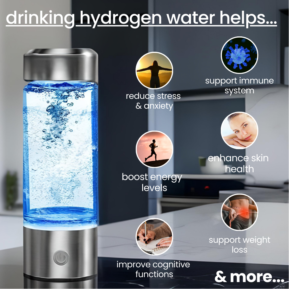 Portable Alkaline Water Bottle for Fitness Hydration