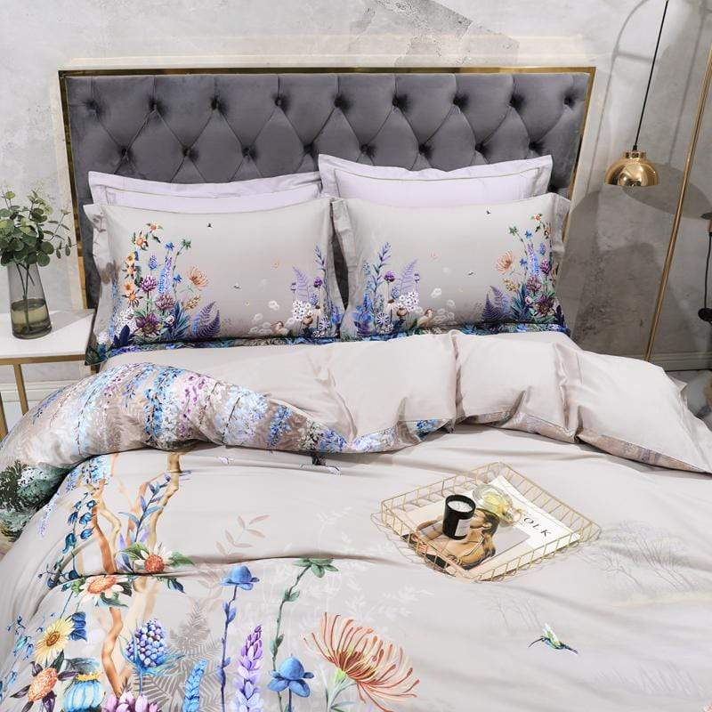 Plush Egyptian Cotton Bedding Set Comfortable and Cooling