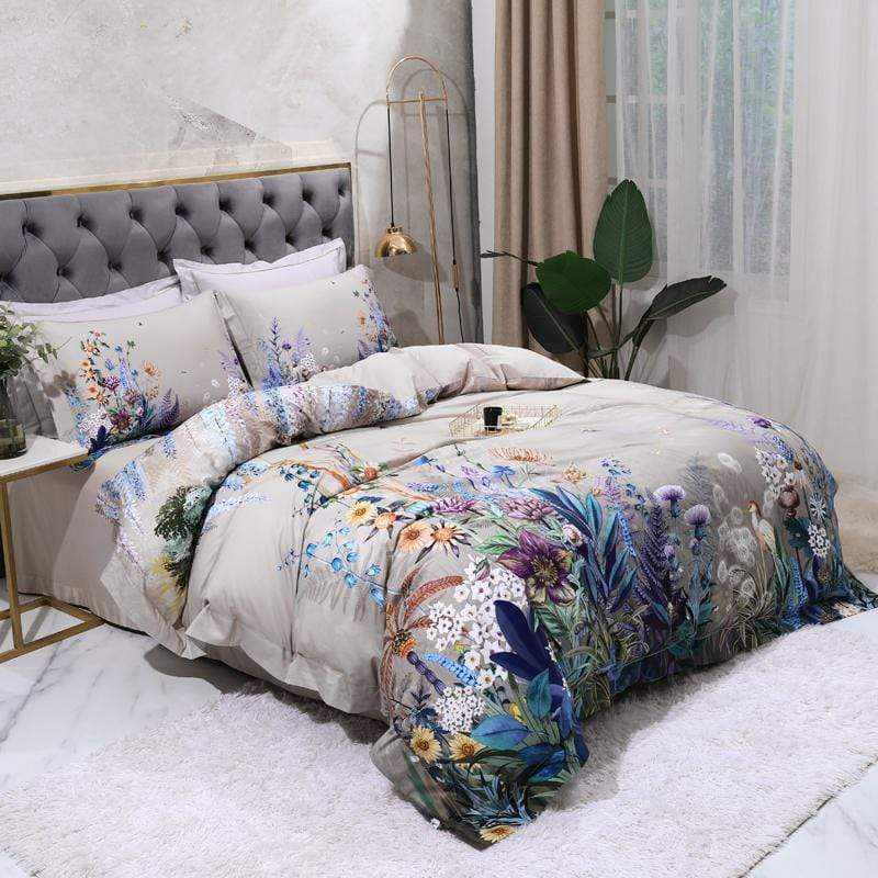 Plush Egyptian Cotton Bedding Set Comfortable and Cooling