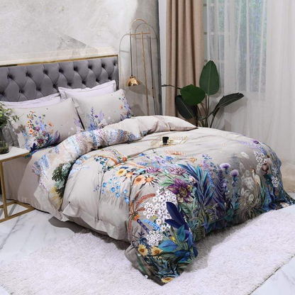 Plush Egyptian Cotton Bedding Set Comfortable and Cooling
