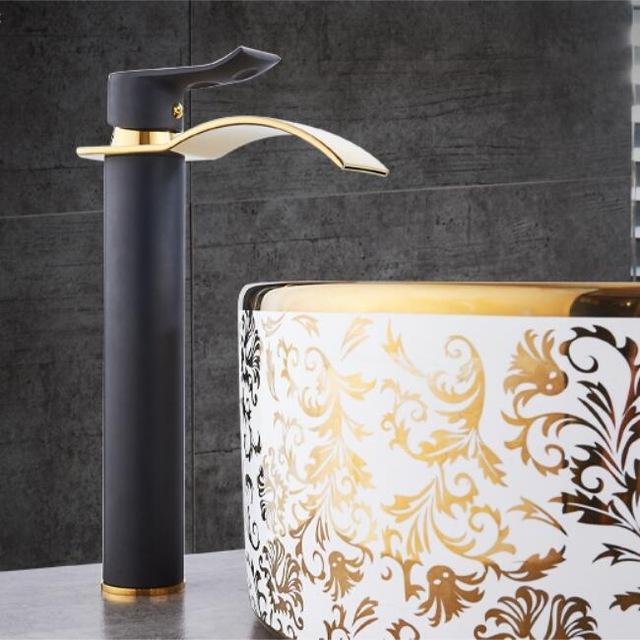 Luxury Chrome And White Cascade Kitchen Faucet