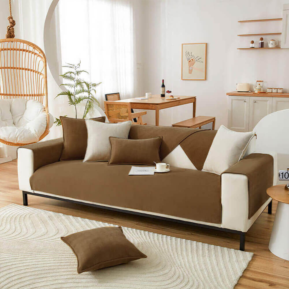 Soft Plush Water Resistant Sofa Slipcover