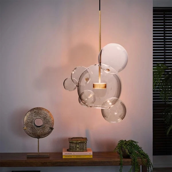 Glowing Round Hanging Light Fixture