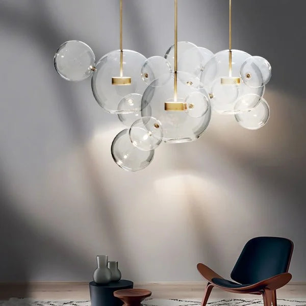 Glowing Round Hanging Light Fixture