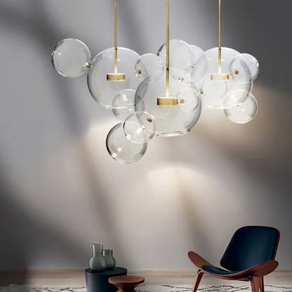 Glowing Round Hanging Light Fixture