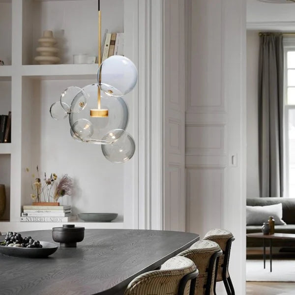 Glowing Round Hanging Light Fixture