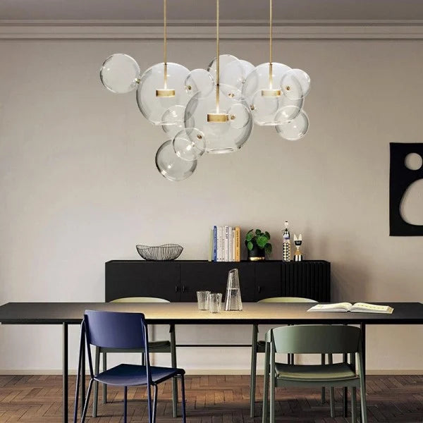 Glowing Round Hanging Light Fixture