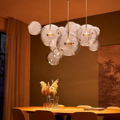Glowing Round Hanging Light Fixture