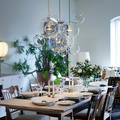 Glowing Round Hanging Light Fixture