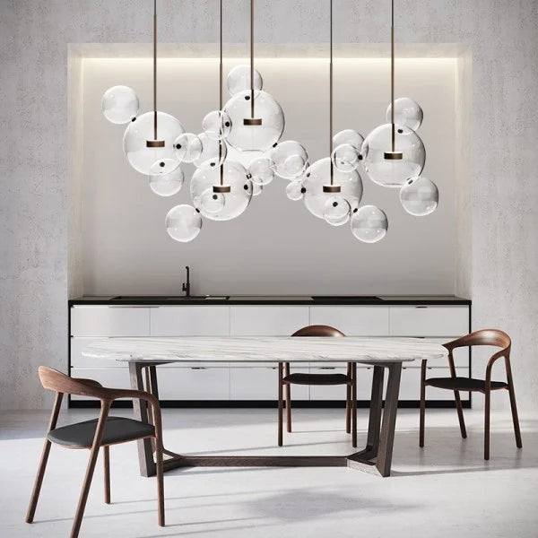 Glowing Round Hanging Light Fixture