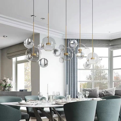 Glowing Round Hanging Light Fixture