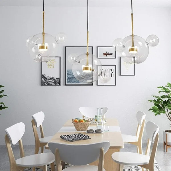 Glowing Round Hanging Light Fixture