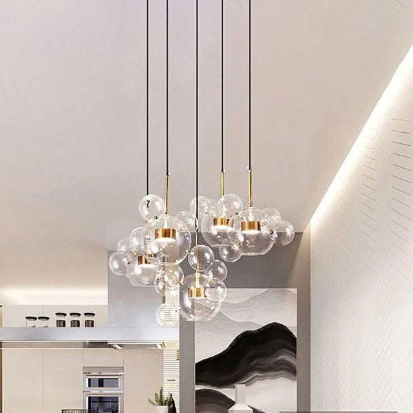 Glowing Round Hanging Light Fixture