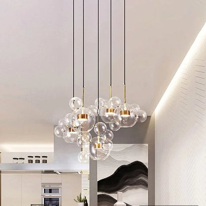 Glowing Round Hanging Light Fixture