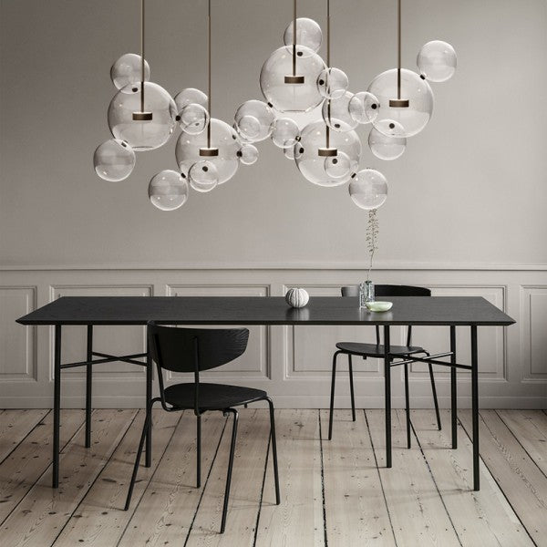 Glowing Round Hanging Light Fixture
