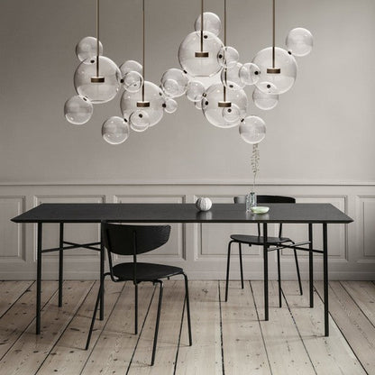 Glowing Round Hanging Light Fixture